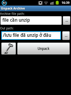 ung dung nen zip cho android